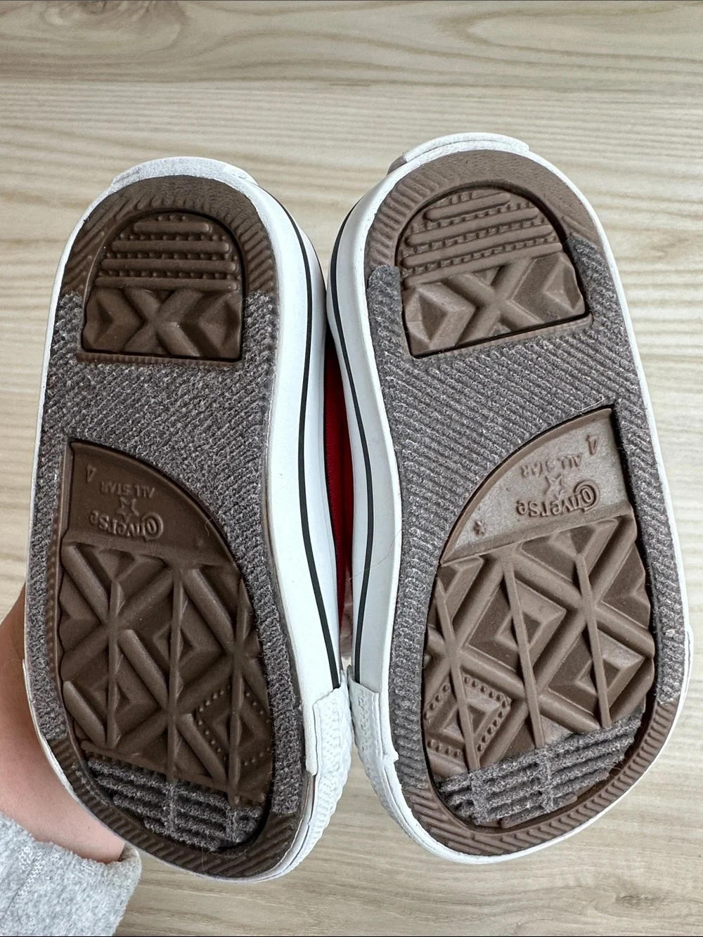 Converse Red Canvas Low-Top Sneakers with White Laces